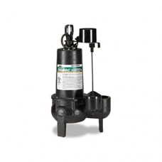 AY McDonald 6192-116 5050CVSJ Cast Iron Vertical Switch Sewage Ejector Pump, 1/2 HP