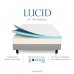 LUCID 10 Inch Gel Memory Foam Mattress - Dual-Layered - CertiPUR-US Certified - 10-Year Warranty - Short/RV Queen