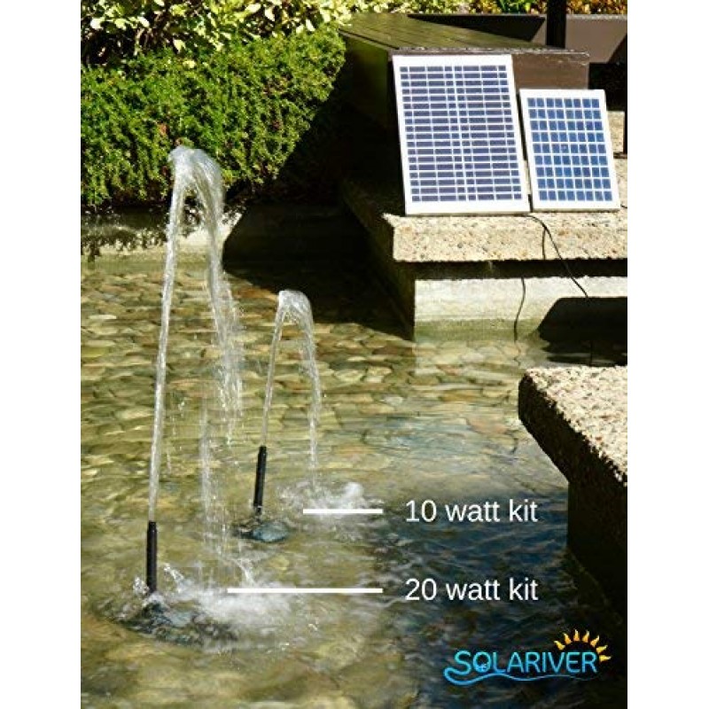 solariver Solar Water Pump kit 200GPH with 12v submersible water pump