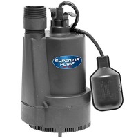 Superior Pump 92330 1/3 HP Thermoplastic Sump Pump with Tethered Float Switch