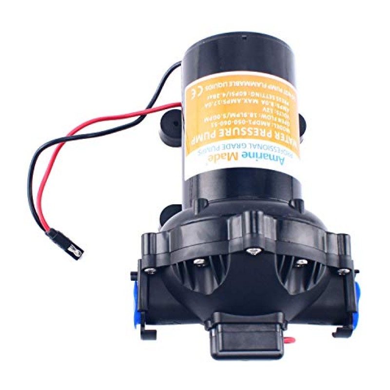 thumbnail image 2 of Amarine Made 110V Water Pressure Diaphragm Pump - 4.5 GPM, 17 LPM For Boat, Marine, RV - CA-0346 2 of 5